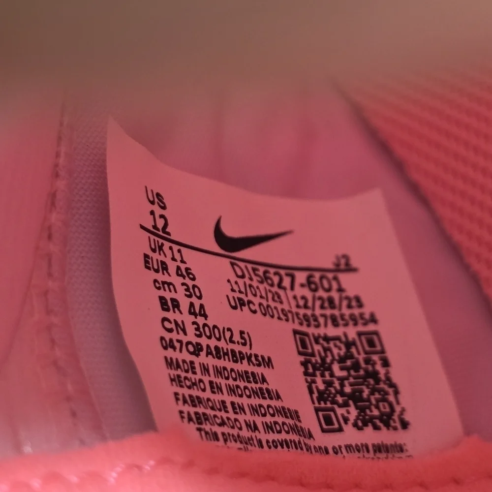 Nike Zoom Superfly 9 IC Indoor Soccer Shoes Pink DJ5627-601 Men's Size 12 New